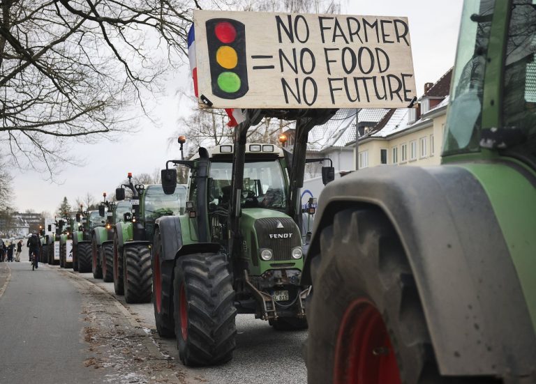 Protest farmárov v Nemecku
