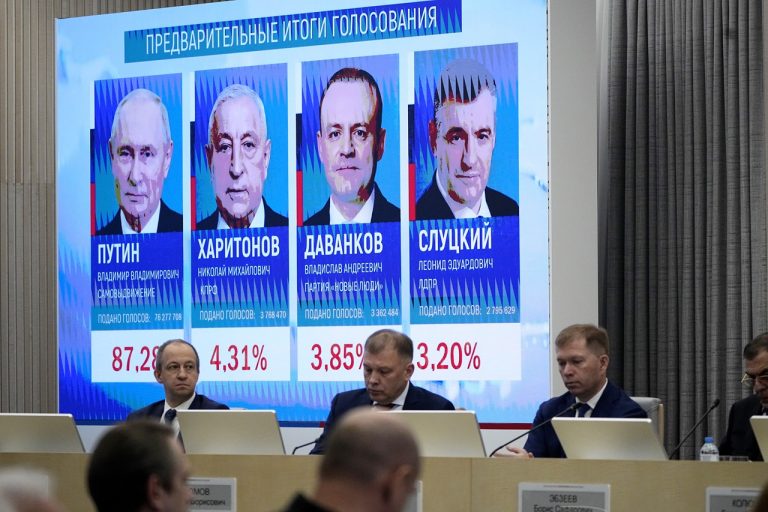 Ústredná volebná komisia oznámila oficiálne výsledky prezidentských volieb v Rusku