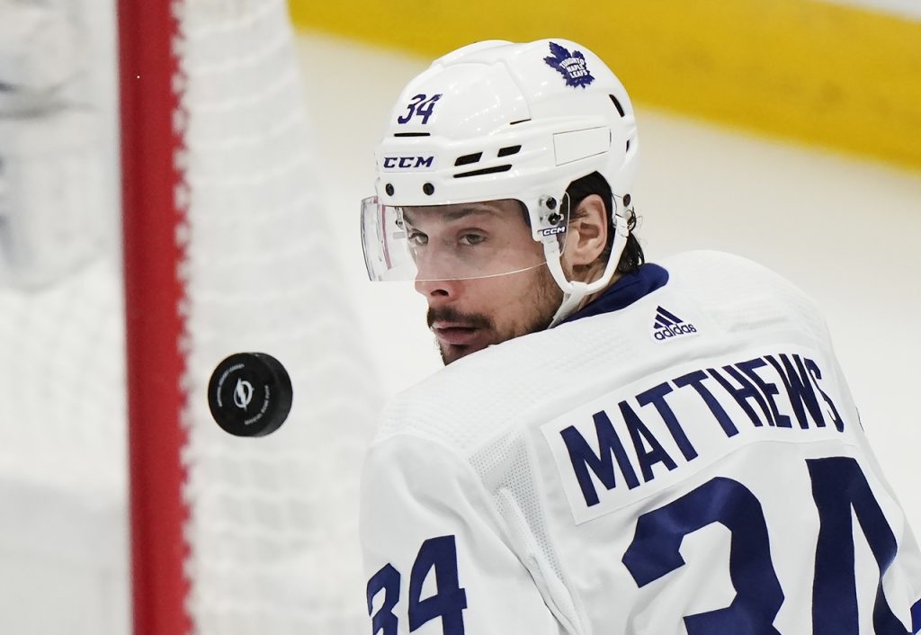 Auston Matthews Tampa Bay Lightning - Toronto Maple Leafs