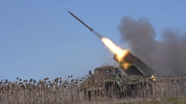 Vojna na Ukrajine raketa raketomet