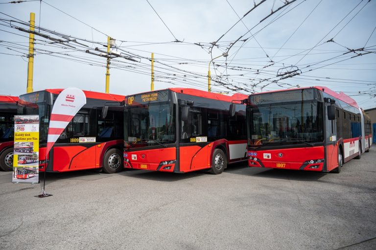 Slávnostné uvedenie parciálnych trolejbusov do prevádzky v Prešove