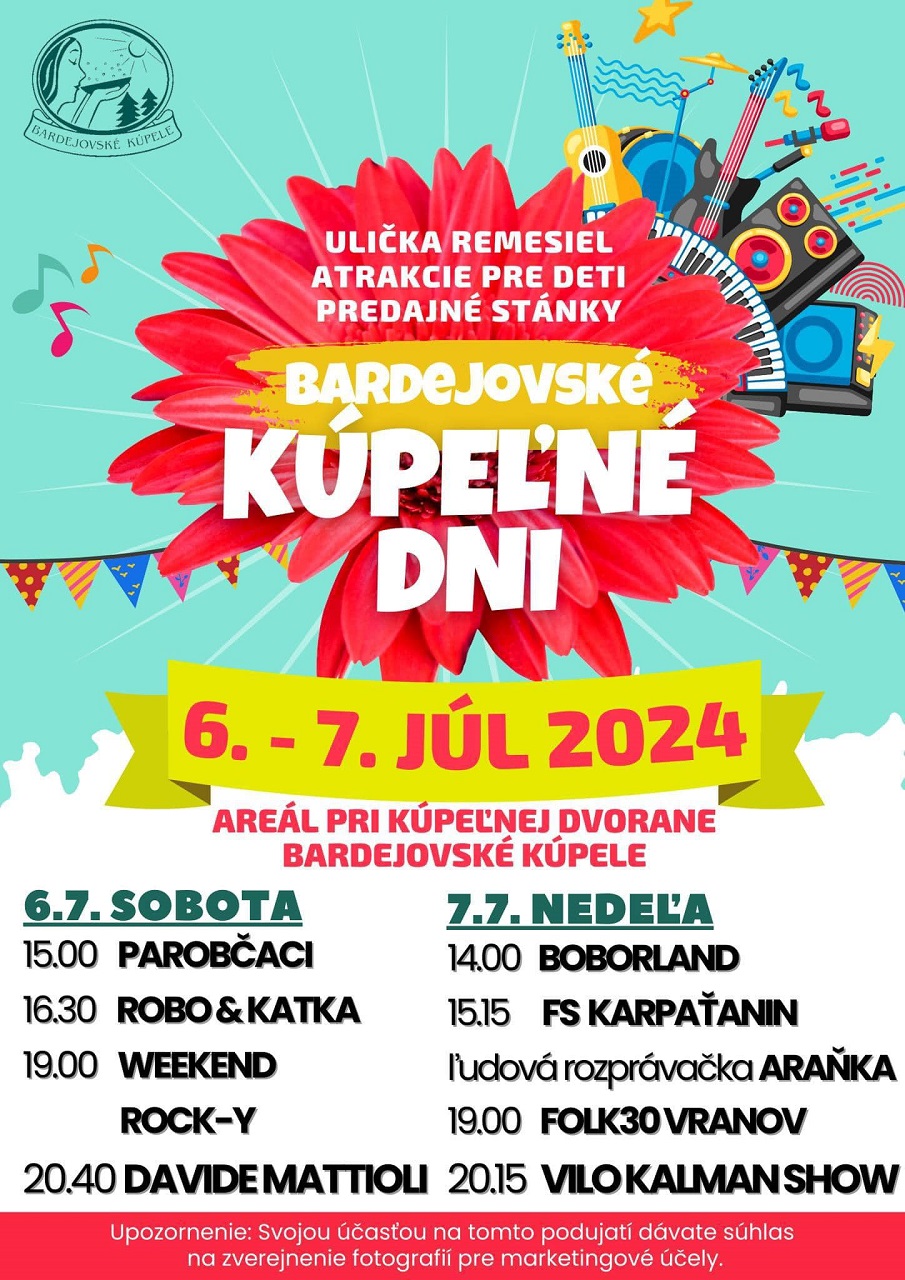 Bardejovské kúpeľné dni prinesú cez víkend kultúrny program