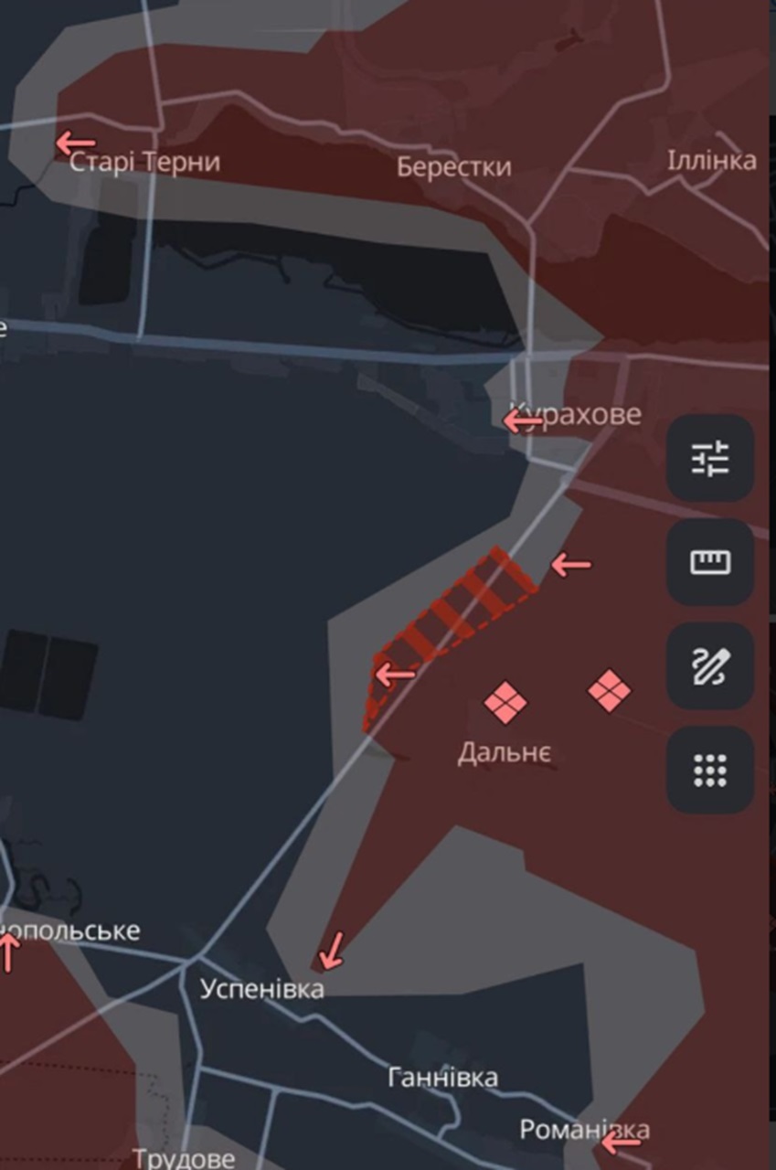 Za posledných 24 hodín Rusi postúpili na juh od Pokrovska a Kurachova