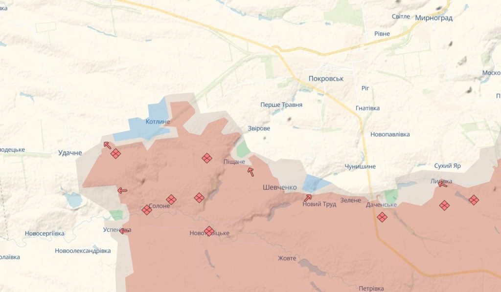 mapa - Ševčenko
