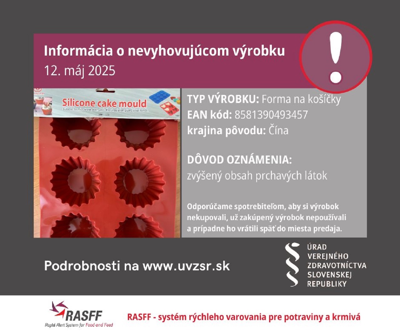 nevyhovujúci výrobok