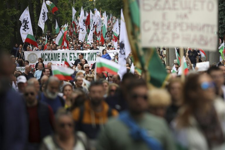 Bulharsko Sofia Protest Eurozóna