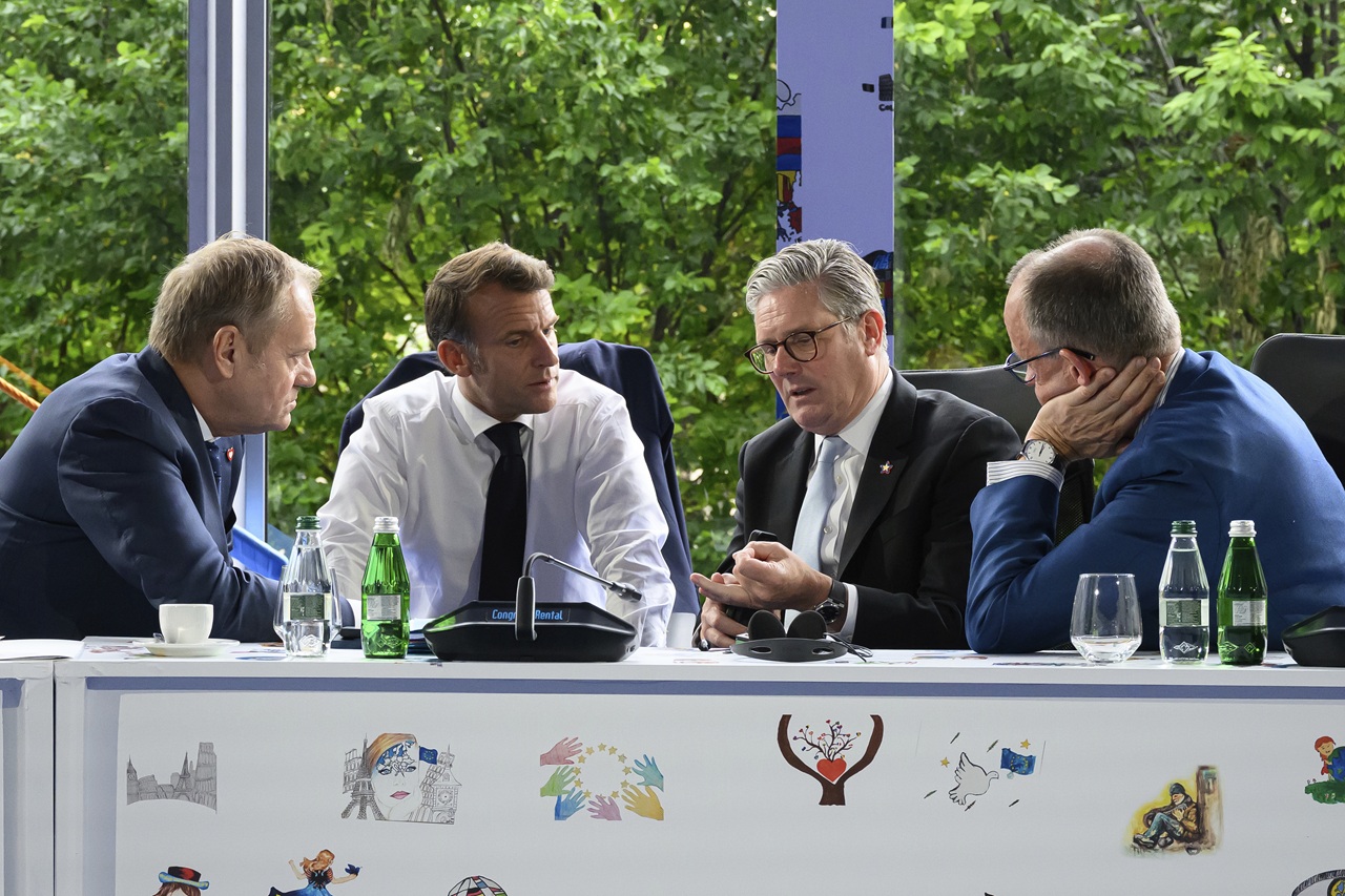 Albania Europe Summit Tusk Macron Starmer Merz