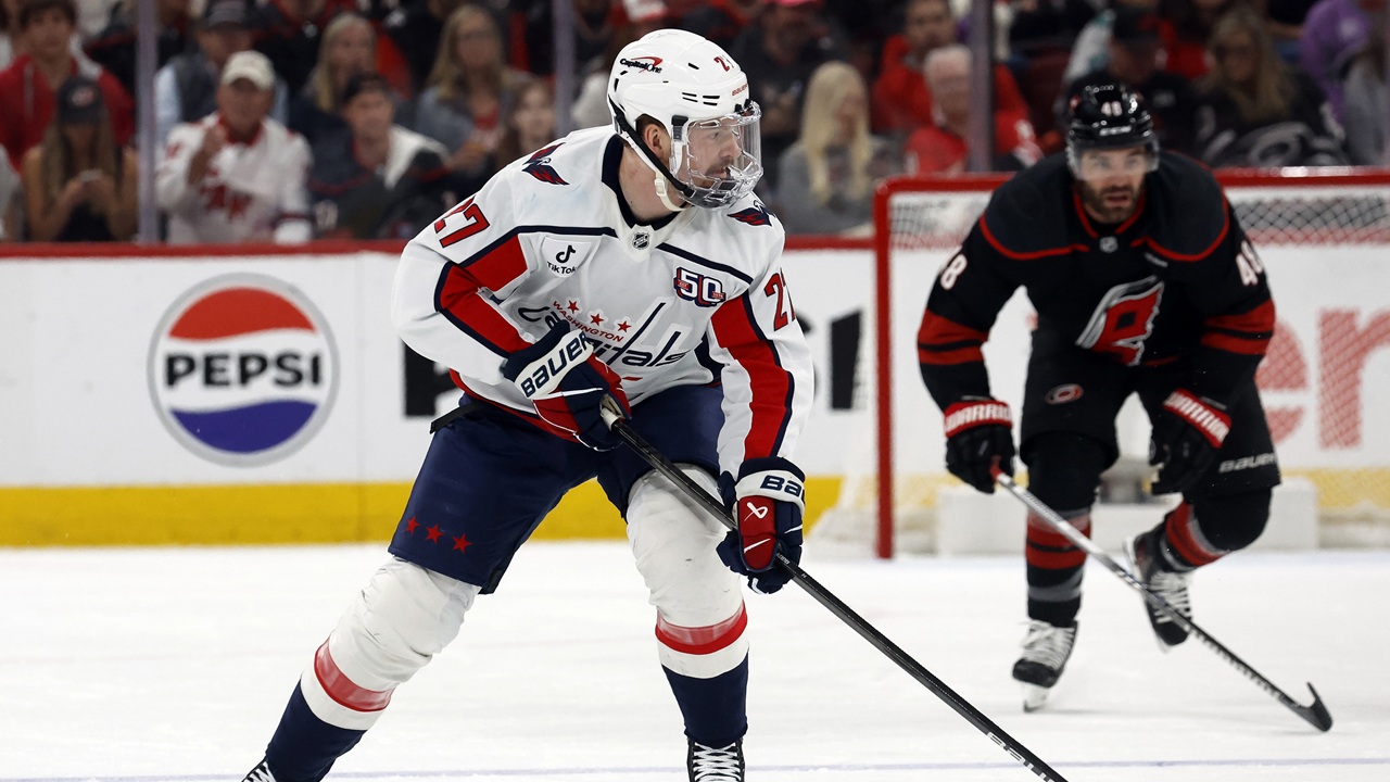 Capitals Hurricanes Hockey Alex Alexejev