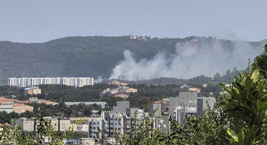 pád lietadla v Južnej Kórei