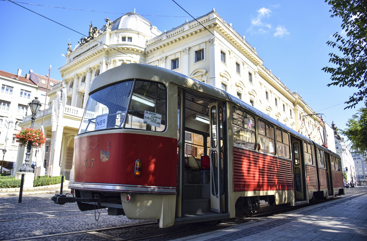 električka SND Bratislava
