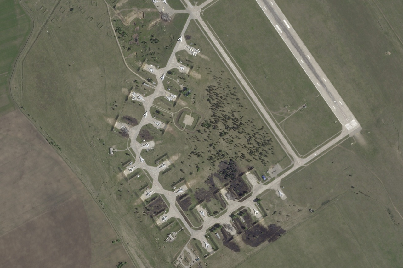 útok ukrajinského dronu na leteckú základňu
