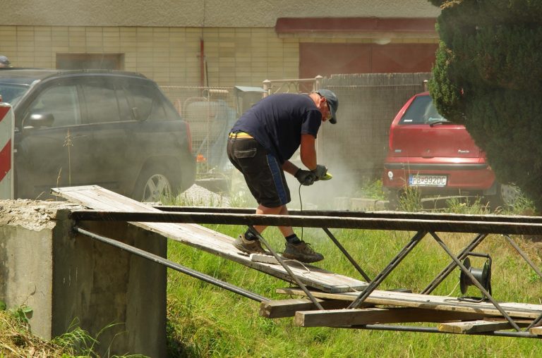 Považská Bystrica lávka Nábrežná rekonštrukcia