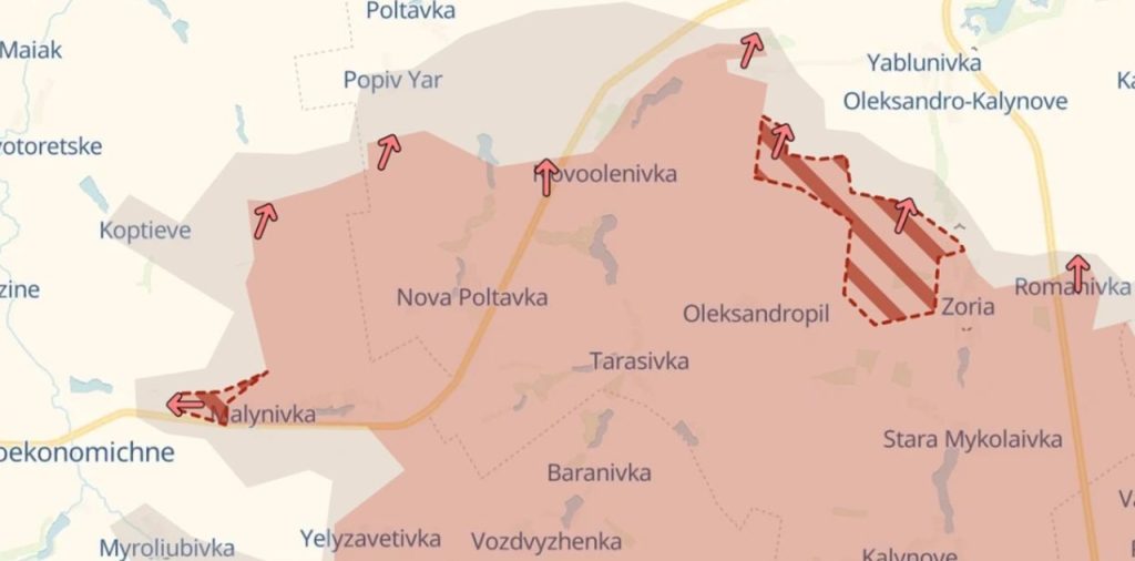 Ruské jednotky postúpili v Junakovke v Sumskej oblasti, ako aj na dvoch miestach južne od Kosťantynivky