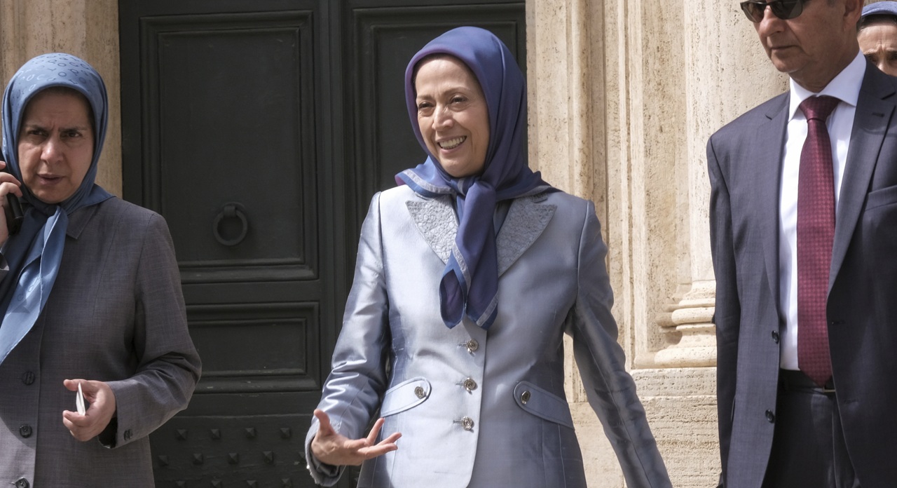 Italy Iran Maryam Rajavi Irán exilová opozícia