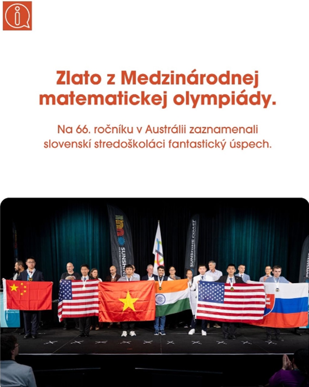 Slovenský študent obhájil zlatú medailu na Medzinárodnej matematickej olympiáde, reprezentanti zo SR ale priniesli aj viacero bronzových medailí