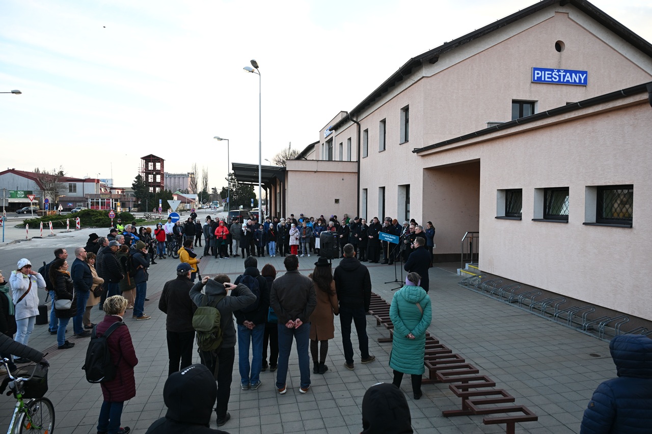 Pochod živých v Piešťanoch holokaust