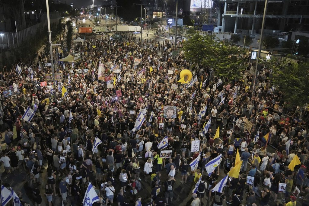 protest v Tel Avive