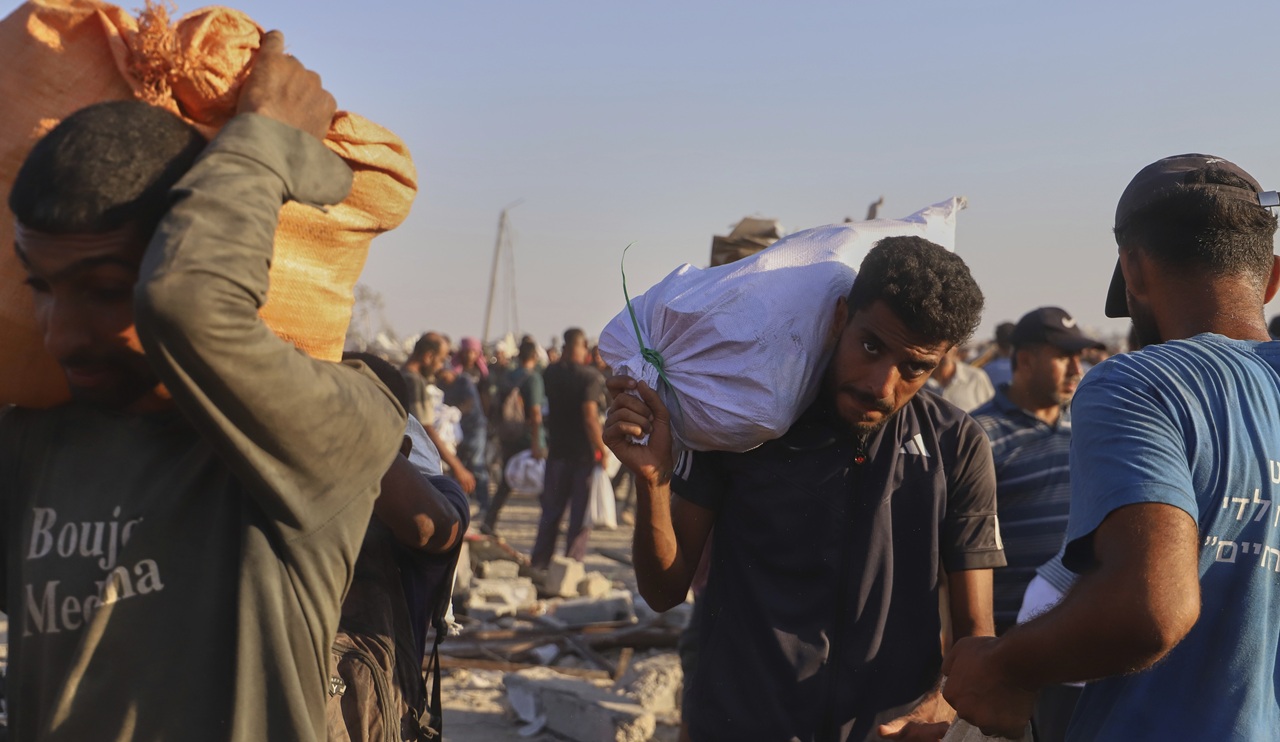 humanitárna pomoc potraviny Palestína pámo Gazy