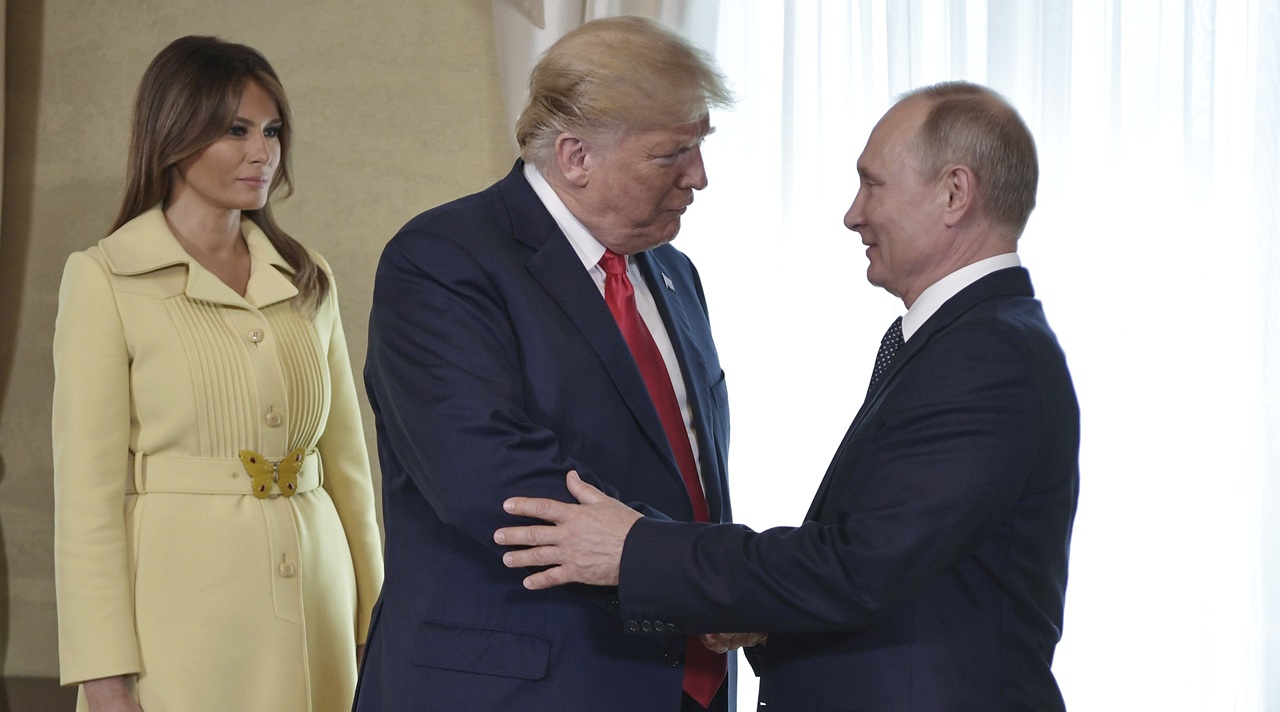 Trump Putin Melania Trumpová