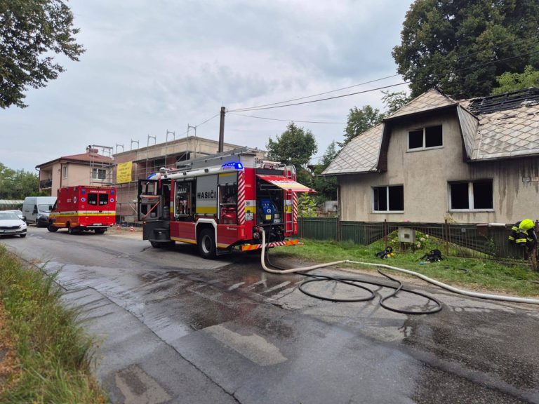 hasiči rodinný dom požiar
