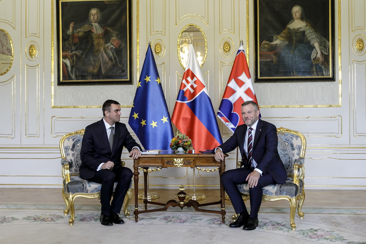 Prezident SR Peter Pellegrini prijal predsedu SAV Martina Venharta