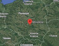 Mapa Poľsko