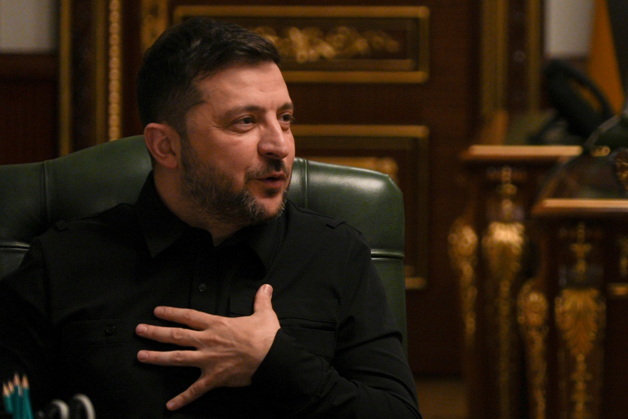 Ukrajinský prezident Volodymyr Zelenskyj na tlačovej konferencii - 2025110403md