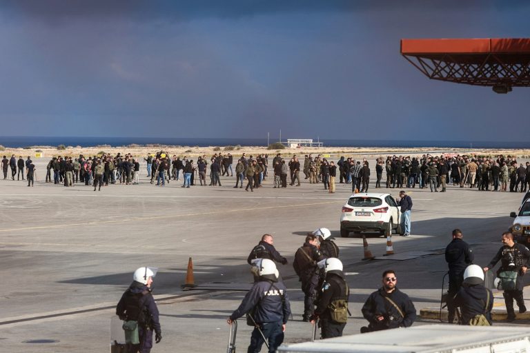 Grécko Kréta poľnohospodári protest