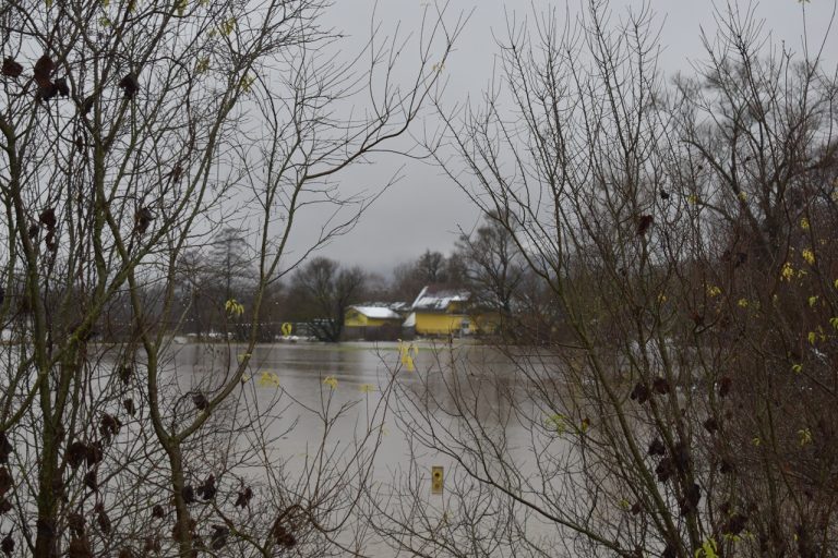 Hliník nad Hronom Hron vyliatie povodne