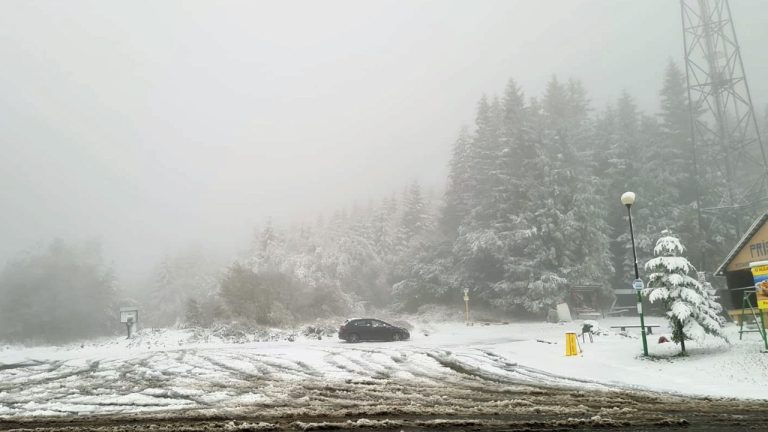 Oravská Lesná sneh