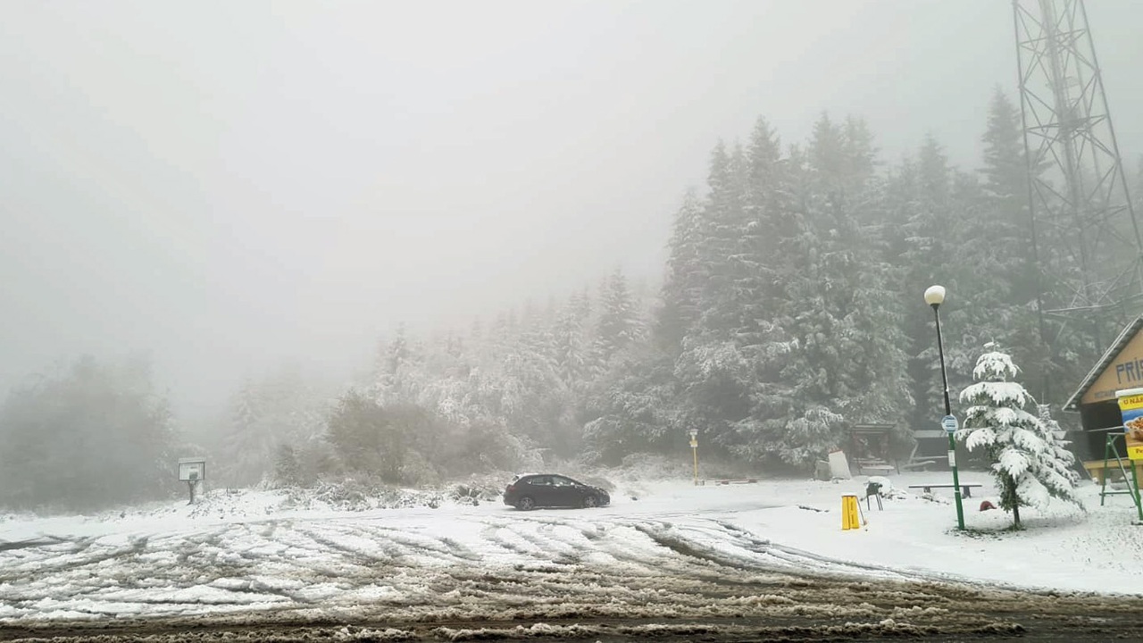 Oravská Lesná sneh