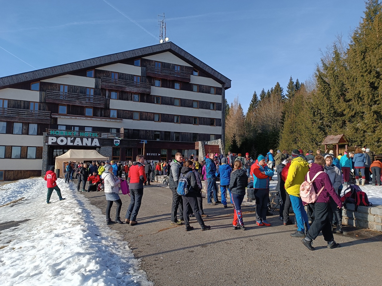 Poľana turisti Silvester