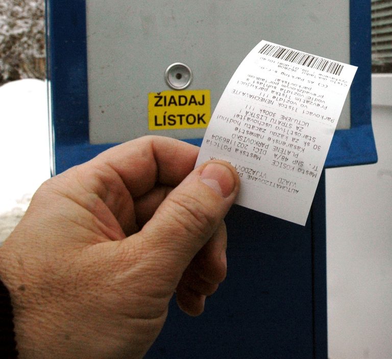parkovacie lístky