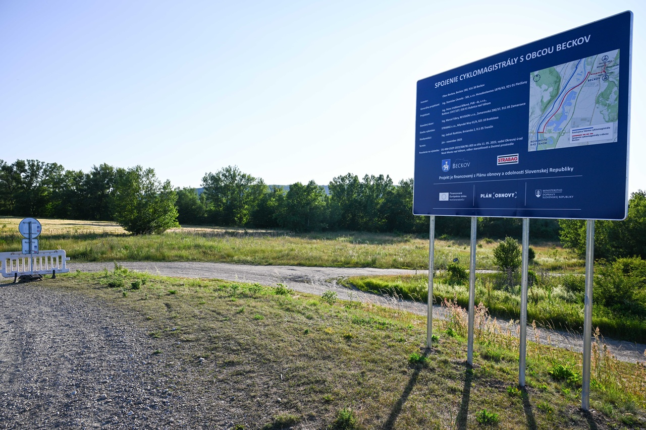 Beckov cyklochodník Vážska cyklomagistrála