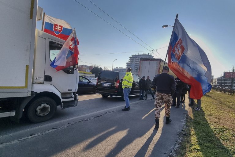 autodopravcovia UNAS štrajk protest