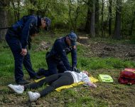 Prešov cvičenie zdravotníci