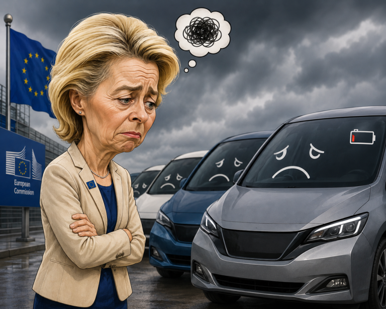 von der Leyenová elektormobil