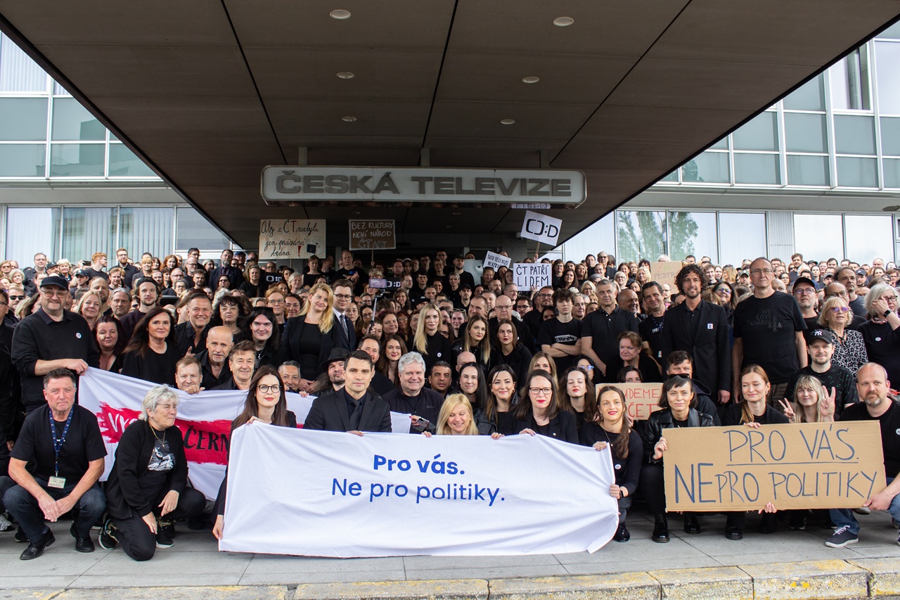 Protest české verejnoprávne média