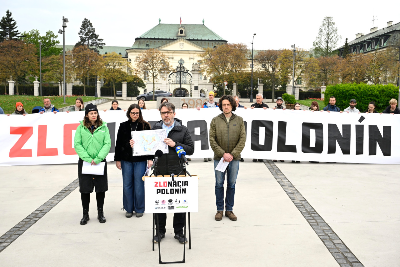 Národný park Poloniny protest