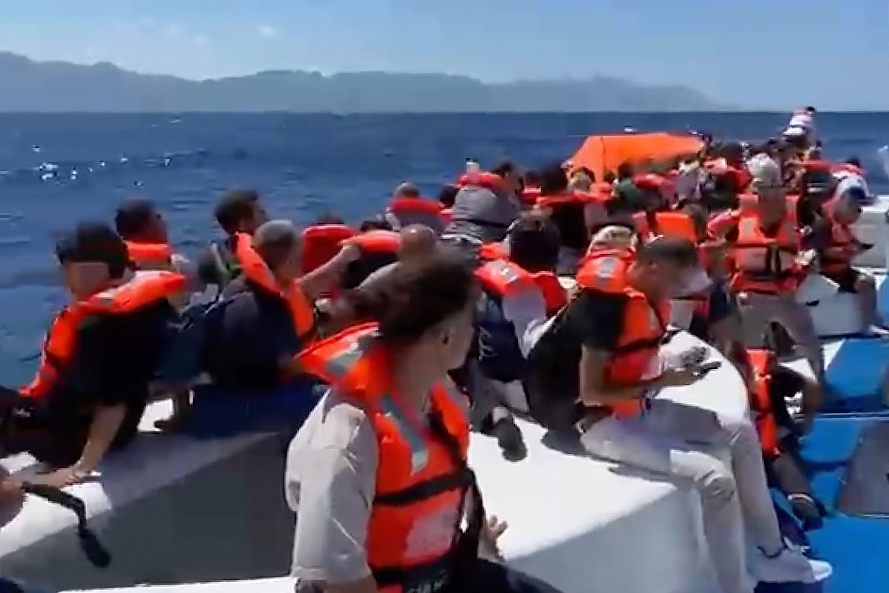Prevrátenie lode pri pobreží severného Cypru