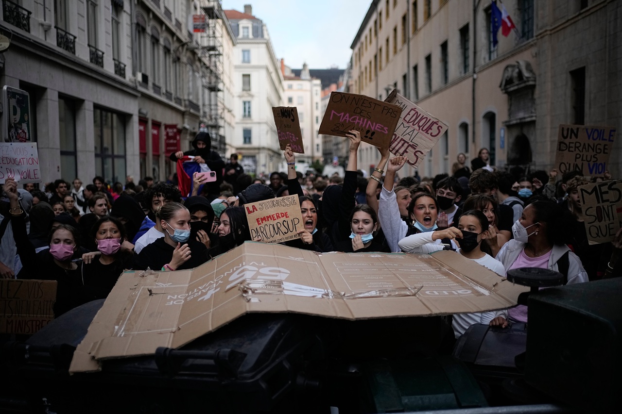 Francúzsko protesty školy