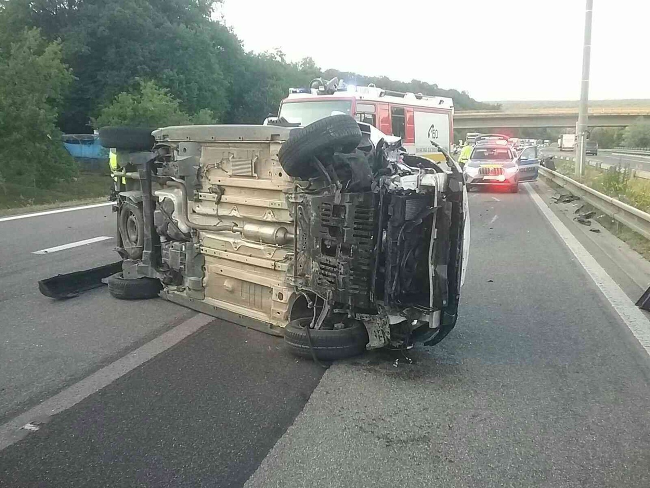 Trenčín D1 nehoda