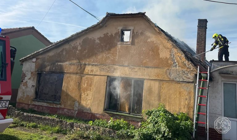 Požiar domu v Modranke
